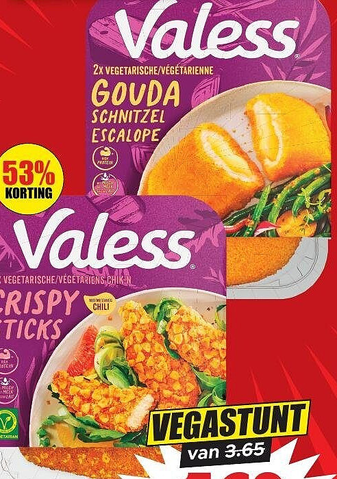 Valess Gouda schnitzels of Crispy Sticks