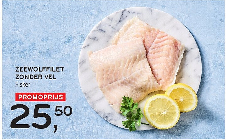 ZEEWOLFFILET ZONDER VEL