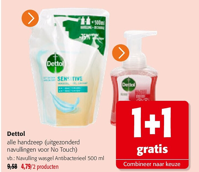 Dettol Navulling wasgel Antibacterieel 500 ml