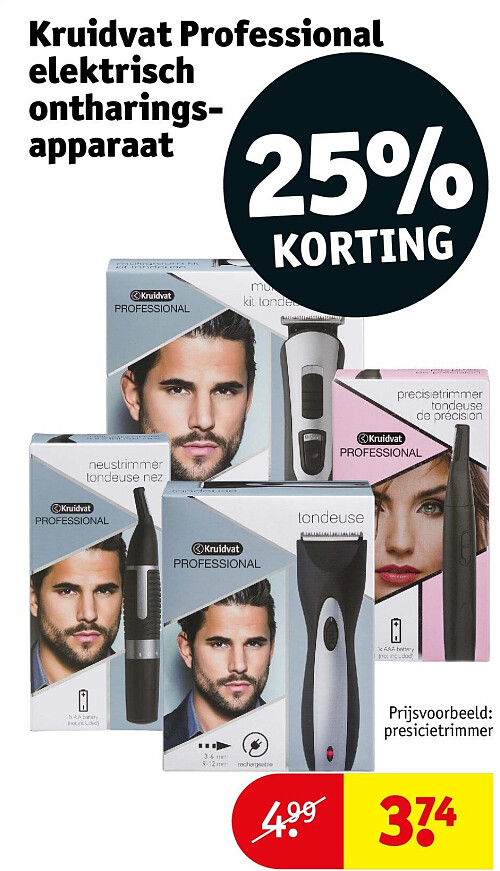 Kruidvat Professional elektrisch ontharingsapparaat