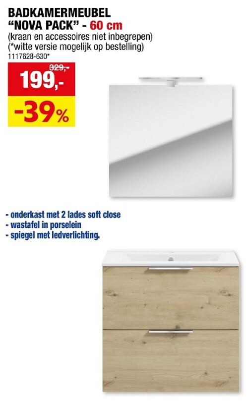 BADKAMERMEUBEL "NOVA PAСК" - 60 cm