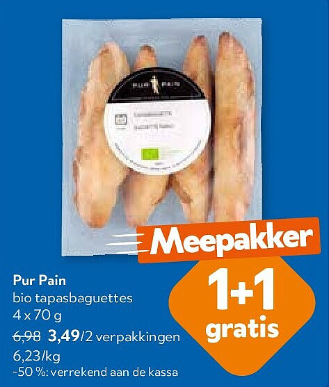 Pur Pain bio tapasbaguettes 4 x 70 g