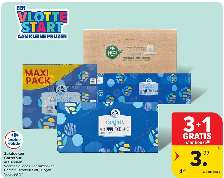 Zakdoeken Carrefour