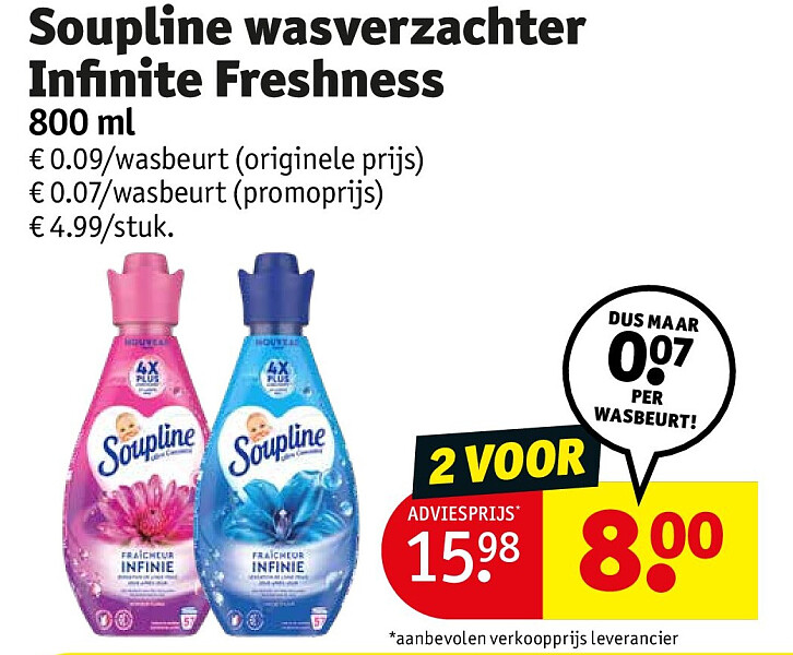 Soupline wasverzachter Infinite Freshness