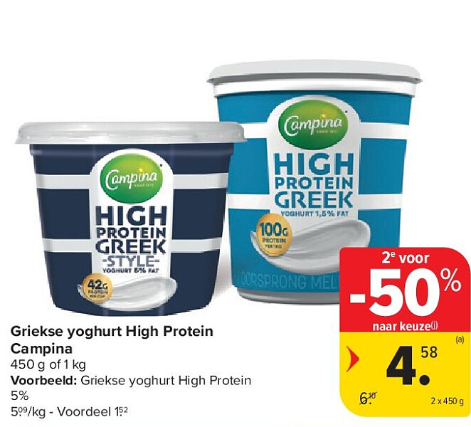 Griekse yoghurt High Protein Campina