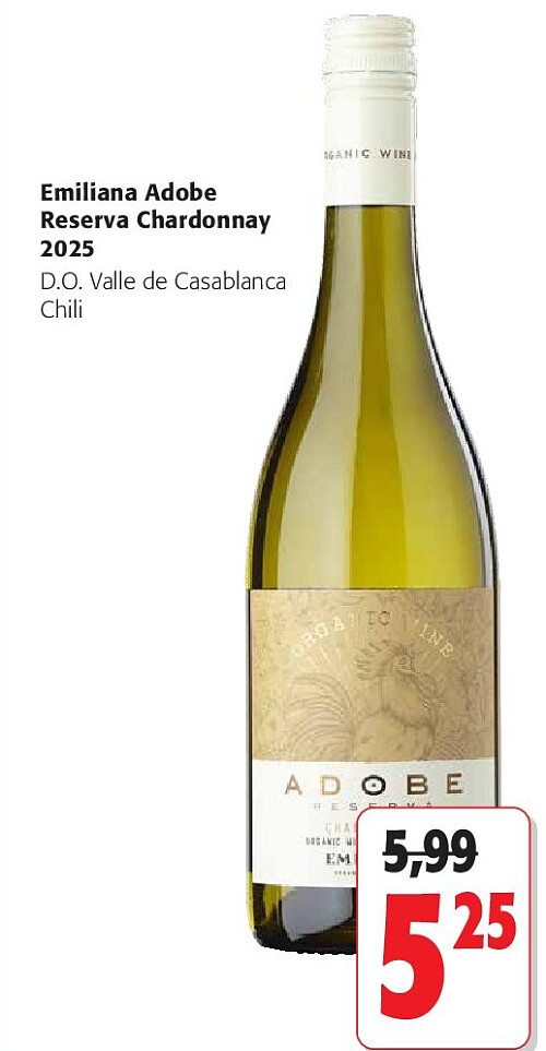 Emiliana Adobe Reserva Chardonnay 2025