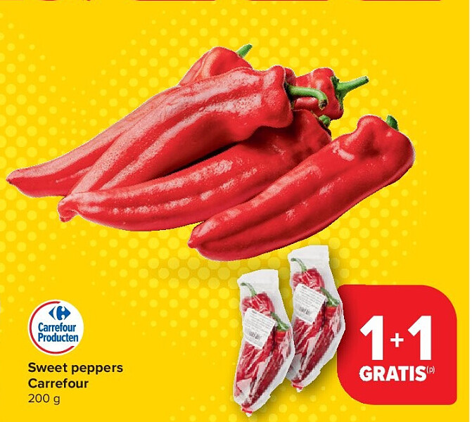 Sweet peppers Carrefour