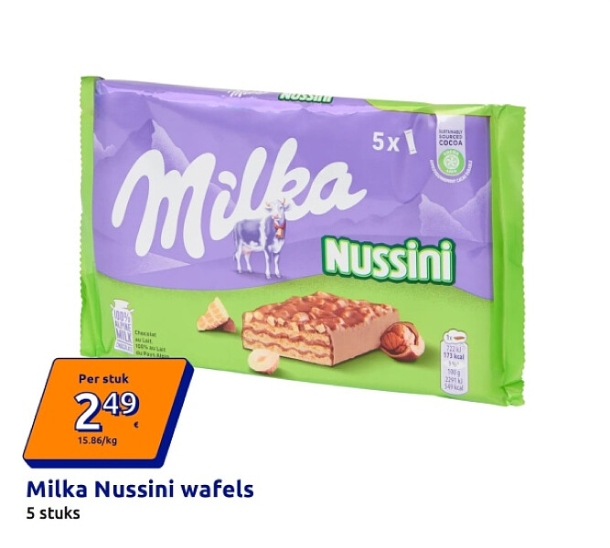 Milka Nussini wafels