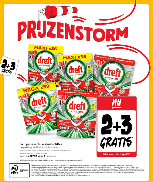 Dreft platinum plus vaatwastabletten