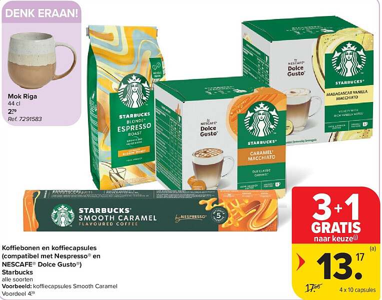 Koffiebonen en koffiecapsules (compatibel met Nespresso® en NESCAFE® Dolce Gusto®) Starbucks