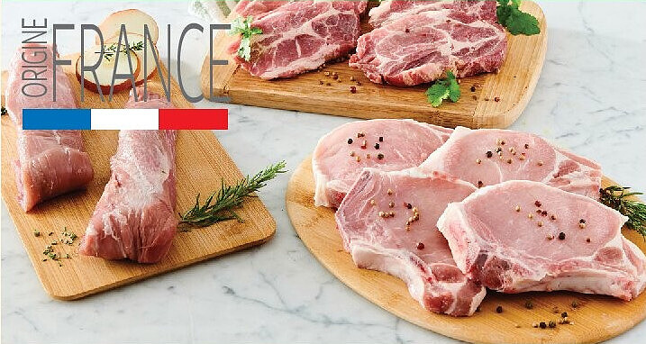 10% cagnottés sur la gamme porc label rouge filière Auchan « Cultivons le bon »
