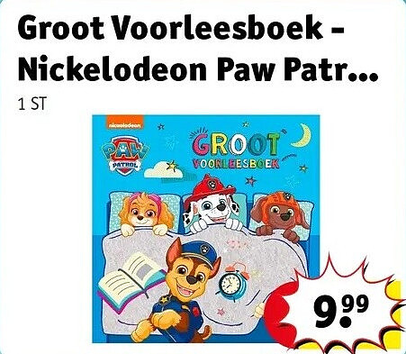 Groot Voorleesboek - Nickelodeon Paw Patr...
