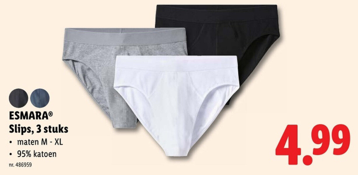 Slips, 3 stuks