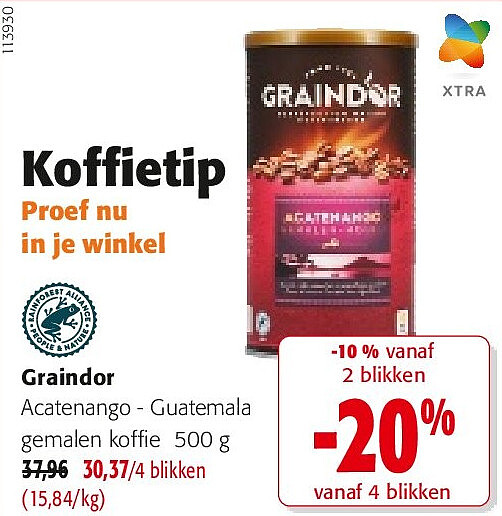 Graindor Acatenango - Guatemala gemalen koffie 500 g