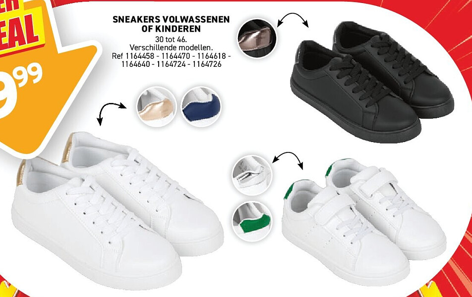 Sneakers volwassenen of kinderen