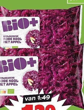 BIO+ rode kool met appel