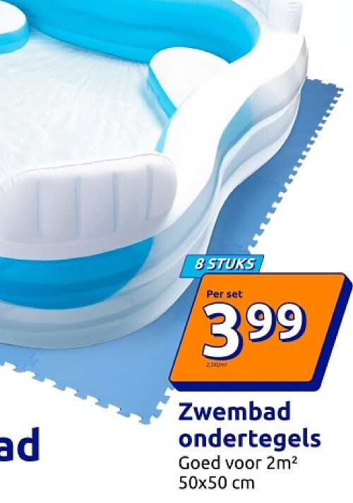Zwembad ondertegels