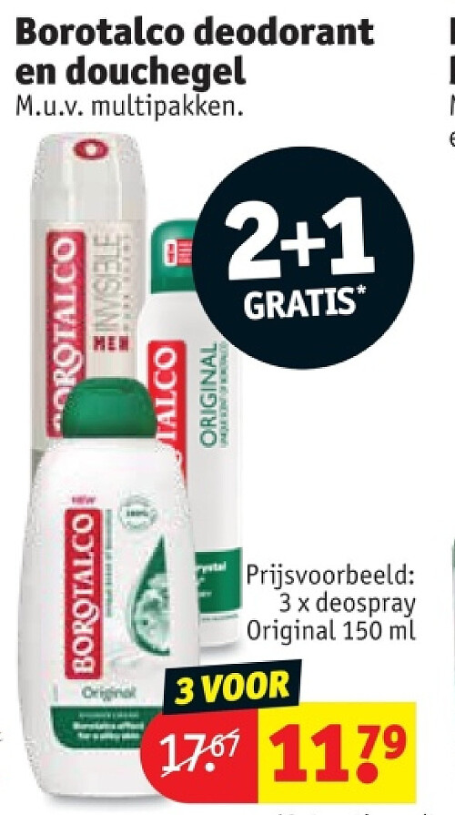 Borotalco deodorant en douchegel