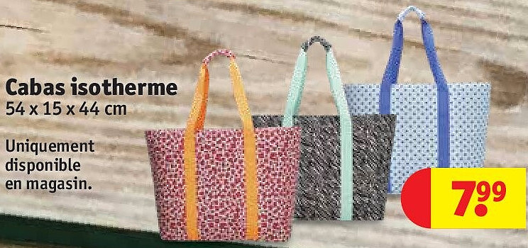 Cabas isotherme 54 x 15 x 44 cm