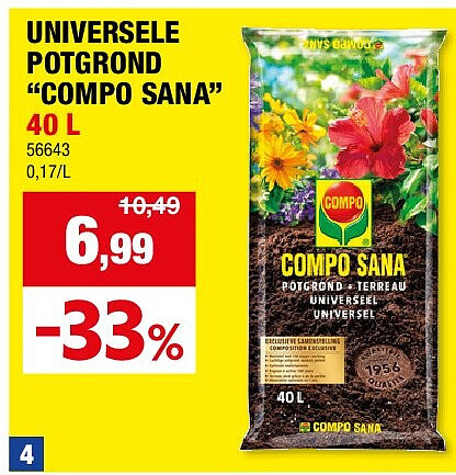 UNIVERSELE POTGROND “COMPO SANA” 40 L