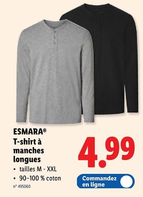 T-shirt à manches longues