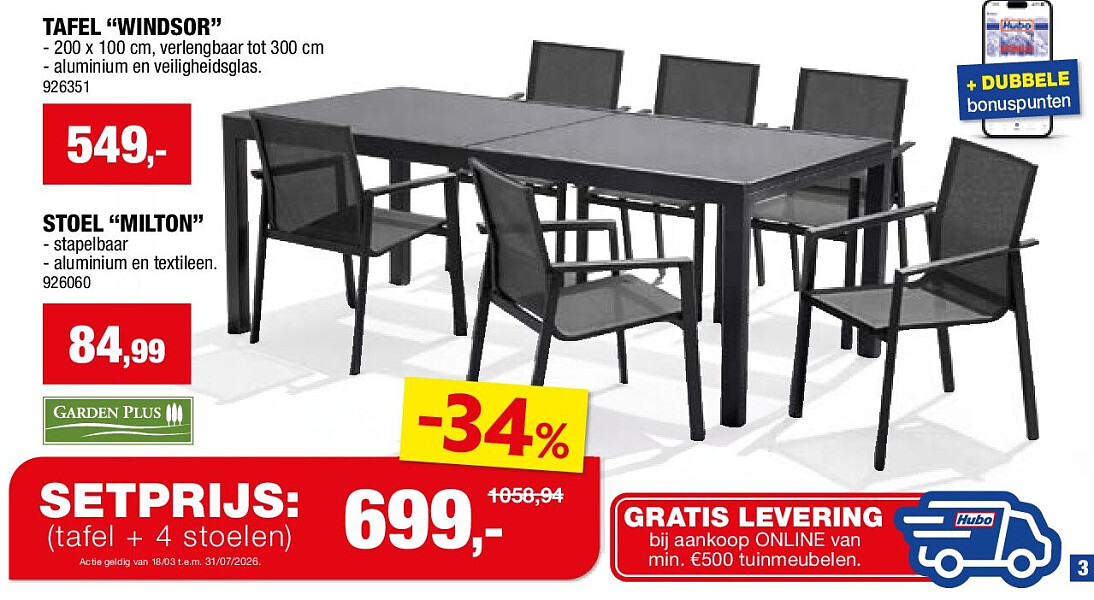 TAFEL “WINDSOR”