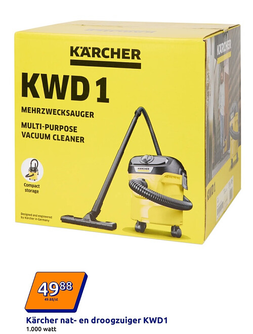 Kärcher nat- en droogzuiger KWD1