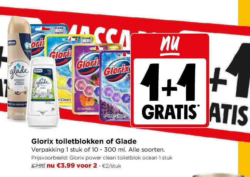 Glorix toiletblokken of Glade
