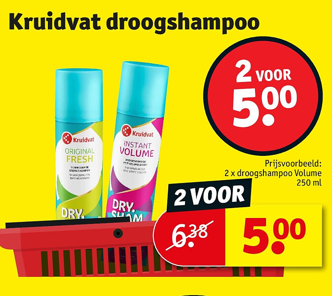 2 x droogshampoo Volume 250 ml