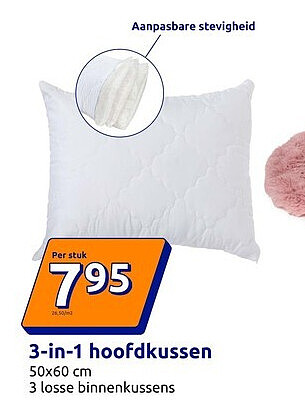 3-in-1 hoofdkussen