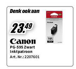 PG-595 Zwart Inktpatroon