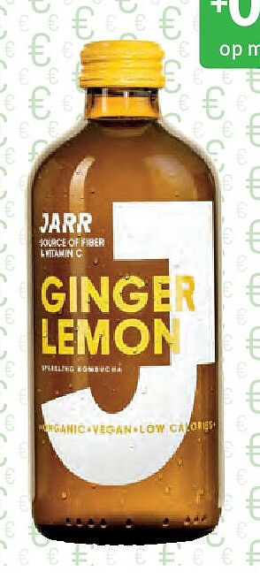 Jarr Kombucha Ginger lemon of Perzik Yuzu - 33cl
