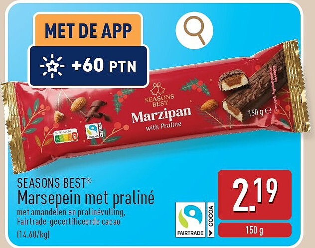 Marsepein met praliné