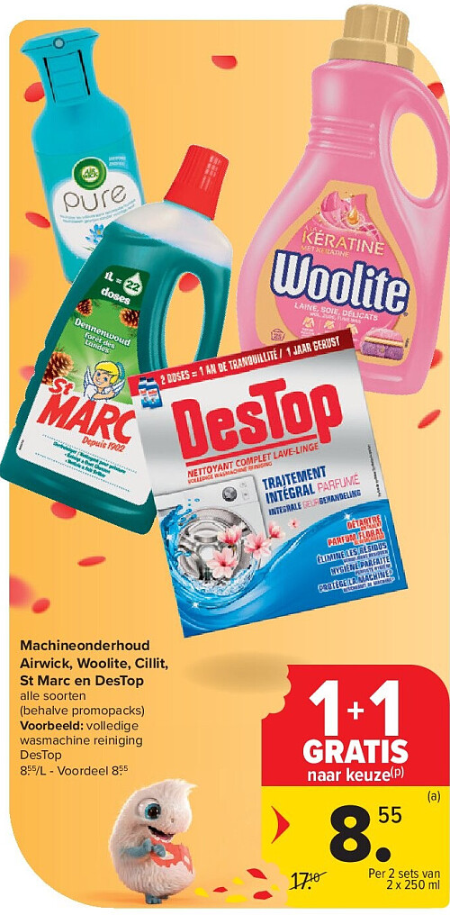 Machineonderhoud Airwick, Woolite, Cillit, St Marc en DesTop