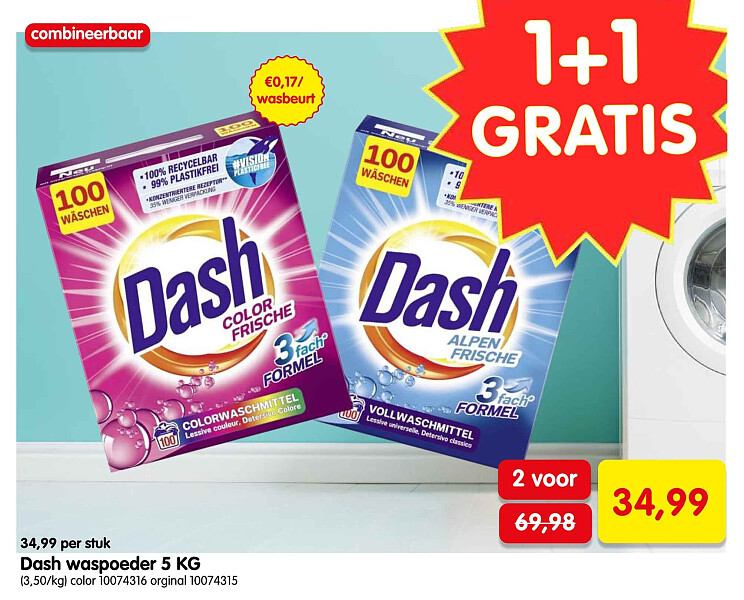 Dash waspoeder 5 KG