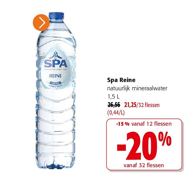 Spa Reine natuurlijk mineraalwater 1,5 L