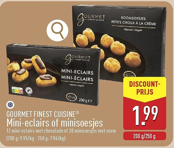 Mini-eclairs of minisoesjes