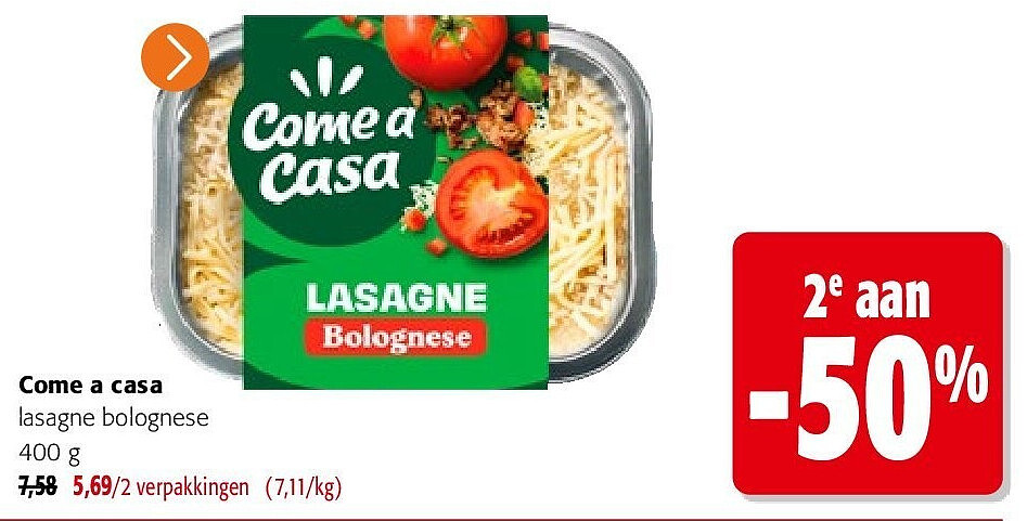 Come a casa lasagne bolognese 400 g