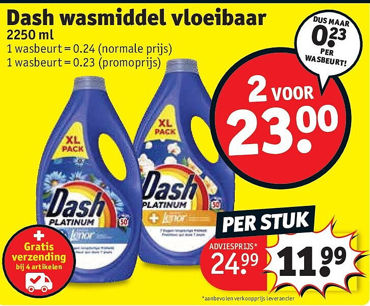 Dash wasmiddel vloeibaar
