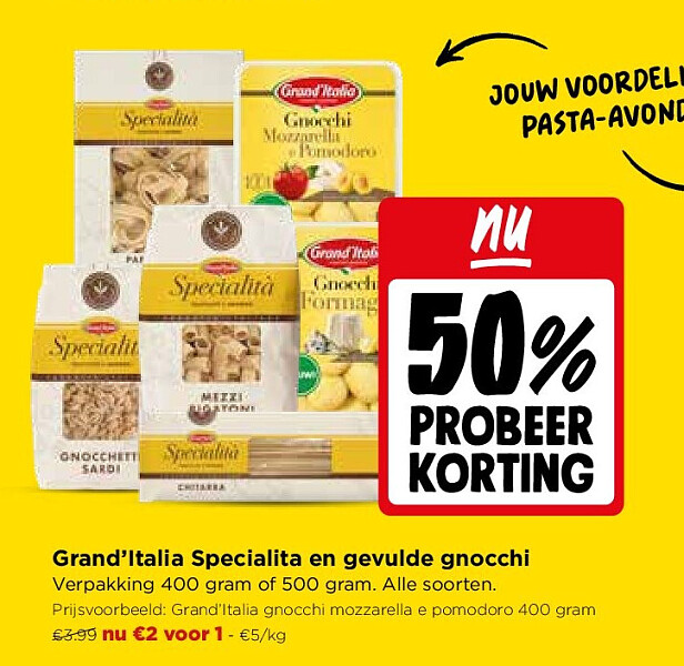 Grand’Italia Specialita en gevulde gnocchi