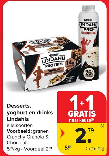Desserts, yoghurt en drinks Lindahls