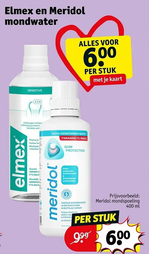 Elmex en Meridol mondwater