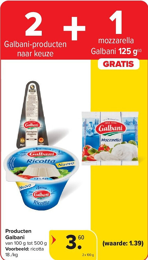 Producten Galbani
