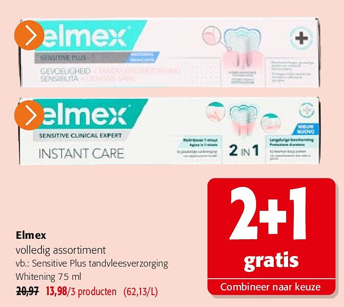 Elmex Sensitive Plus tandvleesverzorging Whitening 75 ml