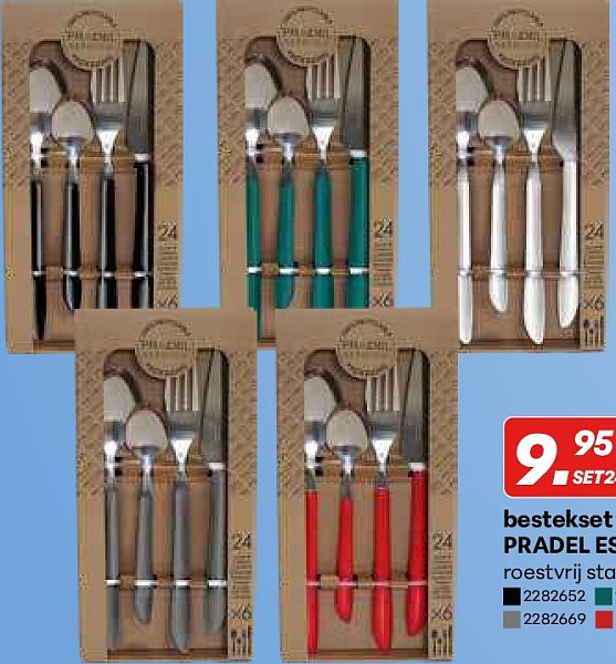 bestekset 24-delig PRADEl ESSENTIEL VIBRATO