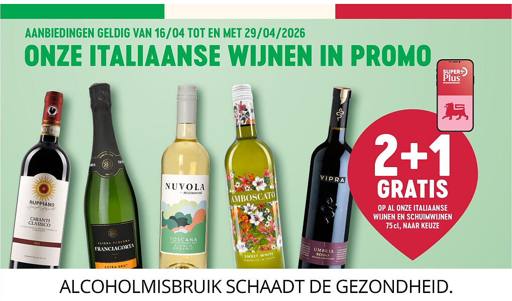 ONZE ITALIAANSE WIJNEN IN PROMO