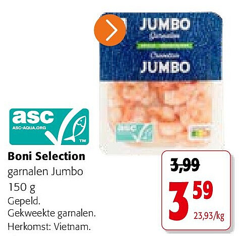 Boni Selection garnalen Jumbo 150 g