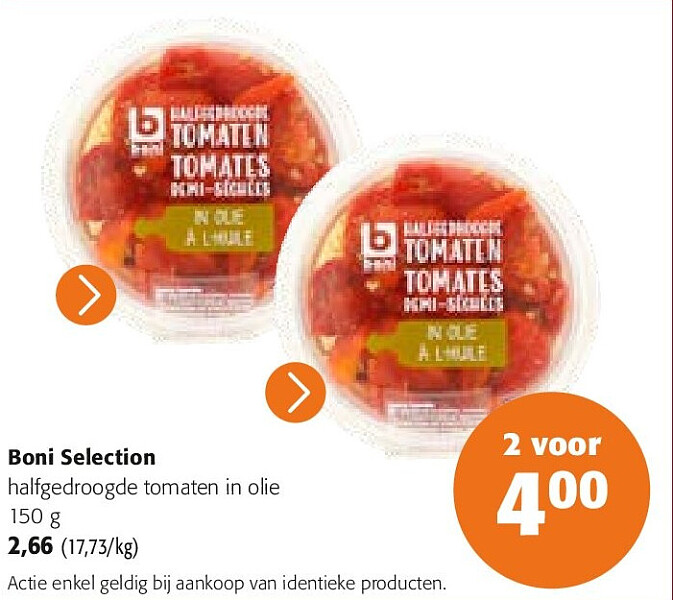 Boni Selection halfgedroogde tomaten in olie 150 g