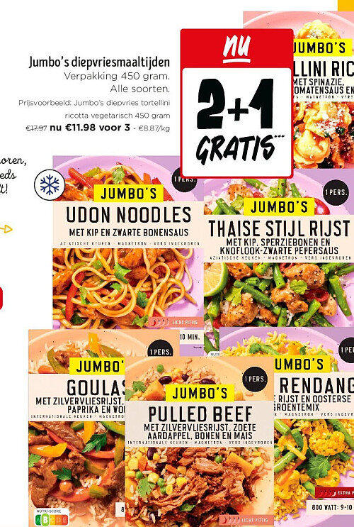 Jumbo’s diepvriesmaaltijden