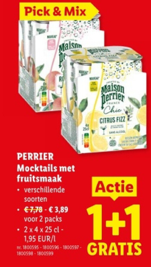 Mocktails met fruitsmaak